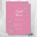 Search for pink white bridal shower invitations Elegant
