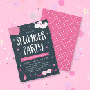 Search for pink pillow invitations Slumber party