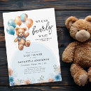 Search for palm leaves baby shower invitations We can bearly wait