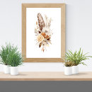Search for boho feather art Botanical