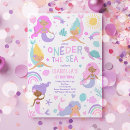 Search for oneder the sea invitations Mermaid party