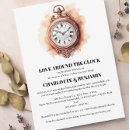 Search for around the clock invitations Cute