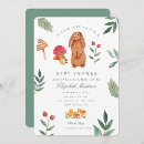Search for watercolor woodland baby shower invitations Mushrooms