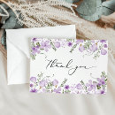 Search for purple flowers thank you cards Baby shower