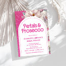 Search for petals and prosecco bridal shower invitations Pink