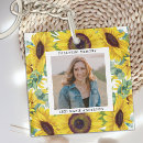 Search for floral photo key rings Sunflowers