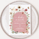 Search for pink floral baby shower invitations Baby in bloom