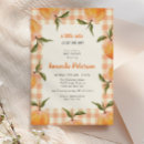 Search for cutie orange baby shower invitations Retro