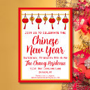 Search for prosperity invitations Red and gold