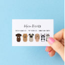 Search for cat business cards dog walker
