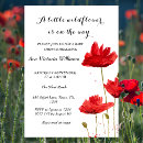 Search for poppy baby shower invitations Baby in bloom