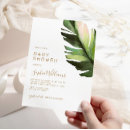 Search for tropical floral baby shower invitations Palm leaves