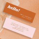 Search for orange business cards Minimalist