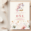 Search for rainbow 1st birthday invitations Boho