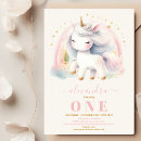 Search for unicorn 1st birthday invitations Boho