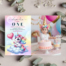 Search for glitter 1st birthday invitations Whimsical