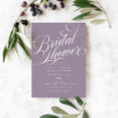 Search for lilac bridal shower invitations Script