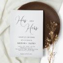 Search for his and hers party invitations Chic