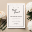 Search for retro decor invitations Black and white