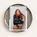 Search for black and white stripe graduation invitations Modern