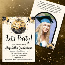 Search for disco graduation invitations announcements Sparkle