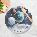 Search for outer space plates Birthday party