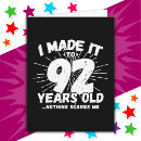 Search for 92nd birthday cards Humour