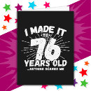 Search for 76th birthday cards Humour