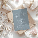 Search for dusty blue baby shower invitations Gender neutral