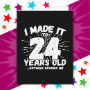 Search for 24 year old birthday cards 24th