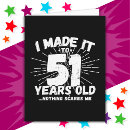 Search for 51st birthday cards Humour