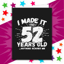 Search for 52nd birthday cards Funny