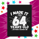 Search for 64th birthday cards Humour