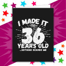Search for 36th birthday cards Humour