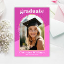Search for hot pink graduation invitations Arch