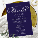 Search for navy blue bridal brunch invitations Typography