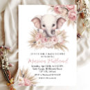 Search for boho elephant baby shower invitations Pampas grass