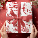 Search for red cardinal wrapping paper Nature