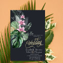 Search for tropical flowers wedding invitations Palm