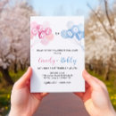 Search for pink blue balloon gender reveal invitations Baby shower