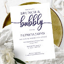 Search for navy blue bridal brunch invitations Simple