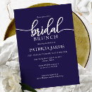 Search for navy blue bridal brunch invitations Typography