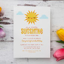 Search for our little sunshine birthday invitations Yellow