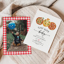 Search for pizza 1st birthday invitations Love you to pizzas