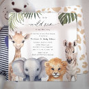Search for wild baby shower invitations Safari