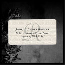 Search for grey and white return address labels Monogrammed