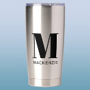 Search for monogrammed tumblers Initial