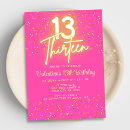Search for hot pink 13 invitations Modern