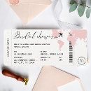 Search for passport bridal shower invitations Boarding pass