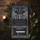 Search for black and silver invitations Gothic